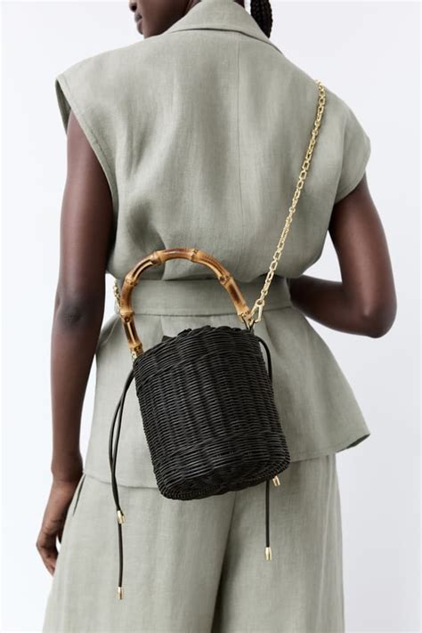 zara basket bag.